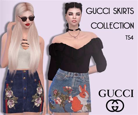 gucci silk skirts|gucci skirt sims 4.